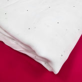 Bunaawat Georgette Dyeable Mukesh (Gold Color) Work Fabric