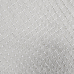 Noor-Dana Georgette Dyeable Handwork fabric with Diamond Grid and Cutdana work