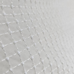 Noor-Dana Georgette Dyeable Handwork fabric with Diamond Grid and Cutdana work