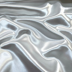 Bridal Thick Liquid Satin White Fabric