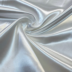 Bridal Thick Liquid Satin White Fabric