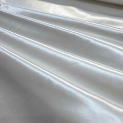 Bridal Thick Liquid Satin White Fabric