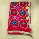 Red Phulkari Dupatta