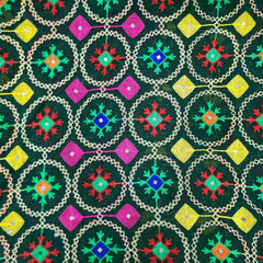 Dark Green Phulkari Dupatta
