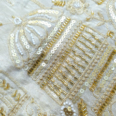 Shahi Hand Embroidered Dyeable Shimmer Tissue