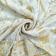 Shahi Hand Embroidered Dyeable Shimmer Tissue