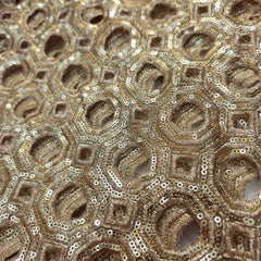 Net Cutwork Embroidered Fabric