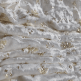 Shahi Dyeable Velvet Fabric with Sequin and Pearlwork