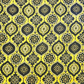 Elegant Handblock Ajrakh Print on Pure Modal Fabric – Black and White Floral Motifs on Indigo Blue Base