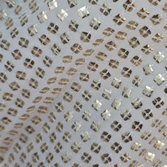 Jhalak Gold Sequin Blouse with Round Neckline