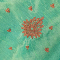 Zarqaa Embroidered Blouse with Curvy V Neckline