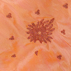 Zarqaa Embroidered Blouse with Curvy V Neckline