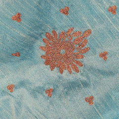 Zarqaa Embroidered Blouse with Curvy V Neckline