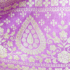 Nupur Lilac Color Banarasi Brocade Blouse with Sweetheart Neckline