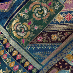 Bahaar Dola Silk Base Blouse with V Neckline