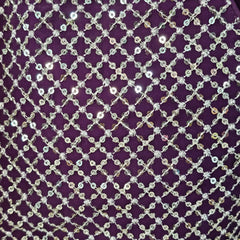 Jhilmil Wine Color Blouse with V Neckline