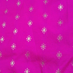 Lisa Soft Fuchsia Purple Color & Zari Butti motifs Blouse with V Neckline