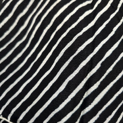 Black Leheriya Blouse with Attached Sleeves and V Neckline