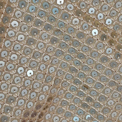 Gulzar Gold Full Sequin Half Sleeves Blouse with Round Neckline