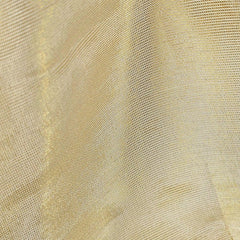 Zareen Tissue Golden-Color Blouse with Round Neckline