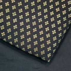 Rajwada Black Banaras Brocade on Chanderi Fabric