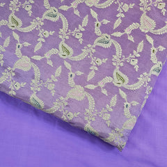 Kinkhab Banaras Brocade on Silk Fabric with Floral Motifs and Zari Embroidery