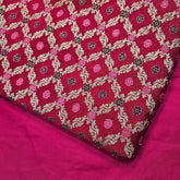 Jamdani Banarasi Brocade with Geometrical and Floral Accents