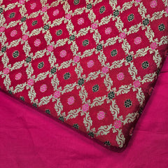 Jamdani Banarasi Brocade with Geometrical and Floral Accents