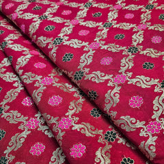 Jamdani Banarasi Brocade with Geometrical and Floral Accents