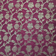 Gulbahar Banarasi Brocade with Floral accents