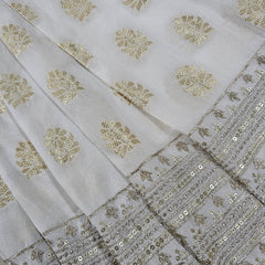 Manvar Dyeable Banaras Brocade with Zari Work