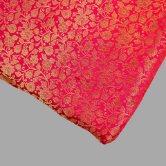Zarnooshan Magenta Pink Banaras Brocade Fabric on Silk Base