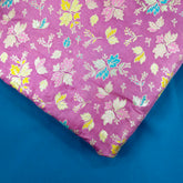 Meher Dusky Mauve Banaras Silk Brocade with Floral Embroidery