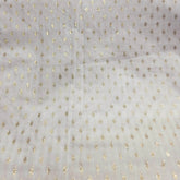 Dyeable Banaras Brocade Fabric with Gold Butta work