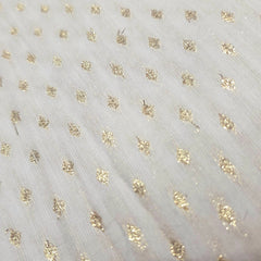 Dyeable Banaras Brocade Fabric with Gold Butta work