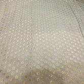 Dyeable Brocade Fabric with All Over Floral Vine Motif