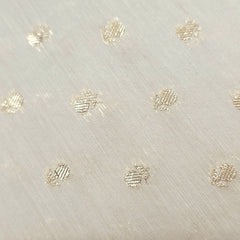 Dyeable Brocade Fabric with All Over Butta Motif