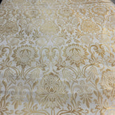 Dyeable Brocade Fabric with Floral Pattern