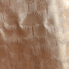 Pure Banarasi Tissue Silk Brocade with Flower motif (Dyeable)