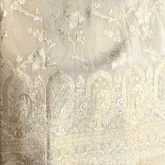 Dyeable Shimmer Tissue with all over Floral Vine Pattern with Border