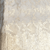Dyeable Shimmer Tissue Brocade with all over Floral Pattern
