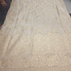Dyeable Shimmer Tissue Brocade with all over Floral Pattern