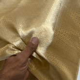 Golden Banaras Brocade Fabric