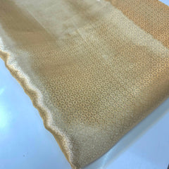 Golden Banaras Brocade Fabric
