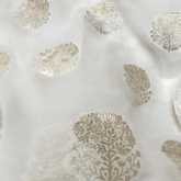 Brocade Butta on Dyeable Georgette base