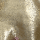 Golden Banaras Brocade Fabric with Border