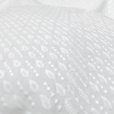 White Chikankari Cotton Fabric with Diagonal Design