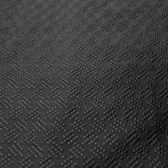 Black Chikankari Cotton Fabric with Floral Design