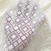 Cream Off-White Color Georgette Fabric with all over Chikankari Work