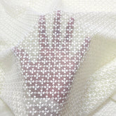 Cream Off-White Color Georgette Fabric with Chikankari Work & Sequin Highlights